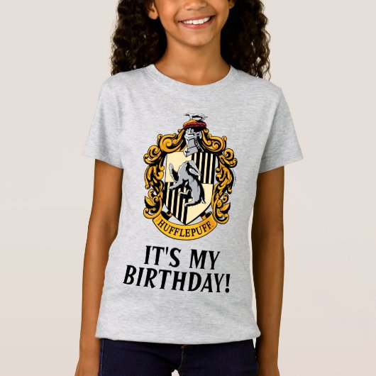Harry Potter | Huffelpuf - Het is mijn verjaardag T-shirt (Voorkant)