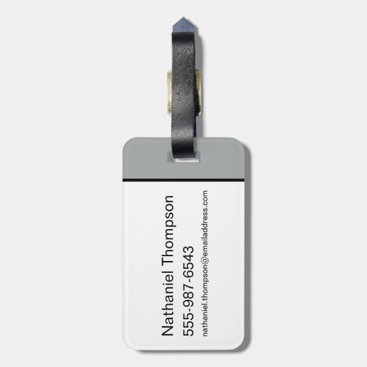 HARRY POTTER™ | HUFFLEPUFF™ Athletic Badge Bagagelabel (Achterkant verticaal)