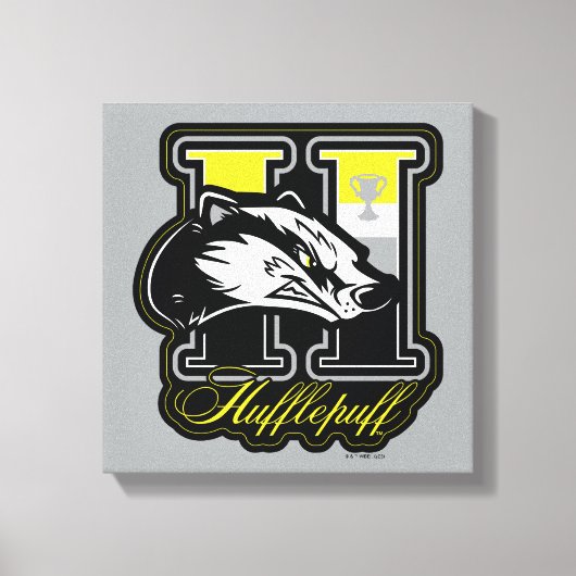 HARRY POTTER™ | HUFFLEPUFF™ Athletic Badge Canvas Afdruk (Voorkant)