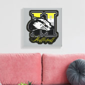 HARRY POTTER™ | HUFFLEPUFF™ Athletic Badge Canvas Afdruk (Insitu (Woonkamer))