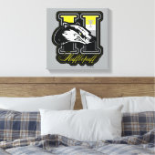 HARRY POTTER™ | HUFFLEPUFF™ Athletic Badge Canvas Afdruk (Insitu (Slaapkamer))