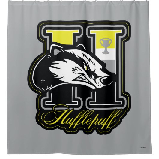 HARRY POTTER™ | HUFFLEPUFF™ Athletic Badge Douchegordijn (Voorkant)