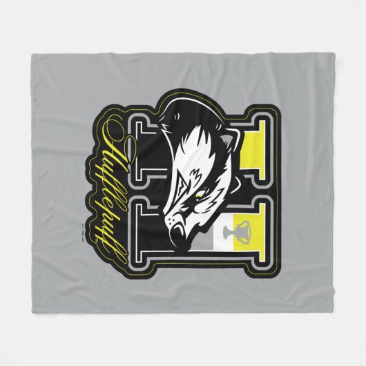 HARRY POTTER™ | HUFFLEPUFF™ Athletic Badge Fleece Deken (Voorkant (Horizontaal))