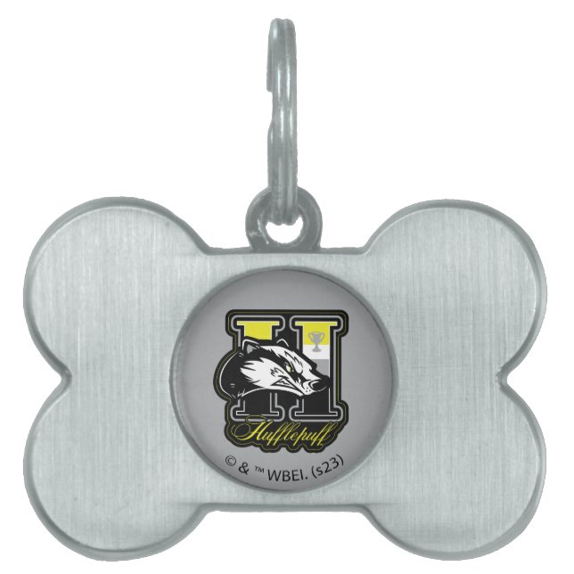HARRY POTTER™ | HUFFLEPUFF™ Athletic Badge Huisdieren Naamplaatje (voorkant)