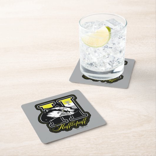 HARRY POTTER™ | HUFFLEPUFF™ Athletic Badge Kartonnen Onderzetters (Insitu)
