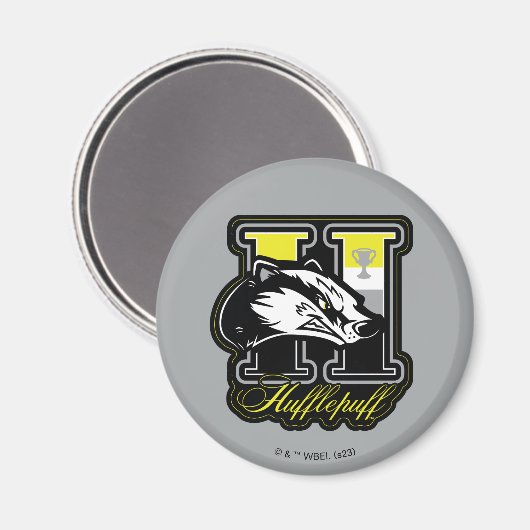 HARRY POTTER™ | HUFFLEPUFF™ Athletic Badge Magneet (Voorkant / Achterkant)