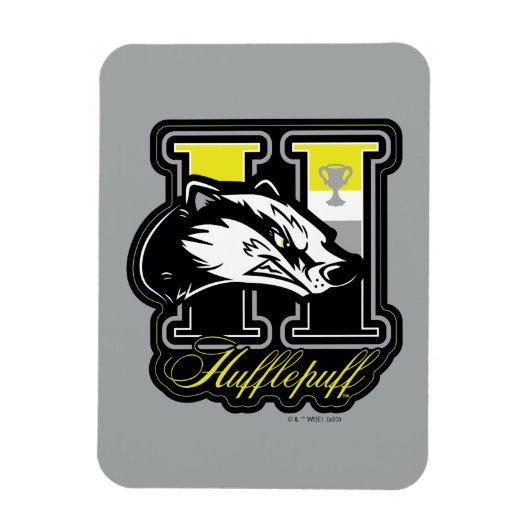 HARRY POTTER™ | HUFFLEPUFF™ Athletic Badge Magneet (Verticaal)