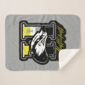 HARRY POTTER™ | HUFFLEPUFF™ Athletic Badge Sherpa Deken (Voorkant (horizontaal))