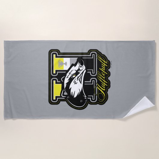HARRY POTTER™ | HUFFLEPUFF™ Athletic Badge Strandlaken (Voorkant)