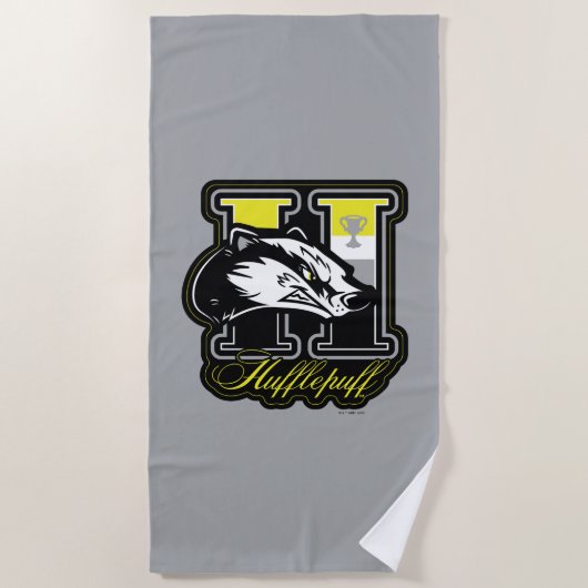 HARRY POTTER™ | HUFFLEPUFF™ Athletic Badge Strandlaken (Voorkant)