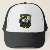HARRY POTTER™ | HUFFLEPUFF™ Athletic Badge Trucker Pet (Voorkant)