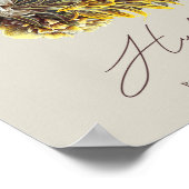 HARRY POTTER™ HUFFLEPUFF™  Bloemengrafiek Poster (Hoek)