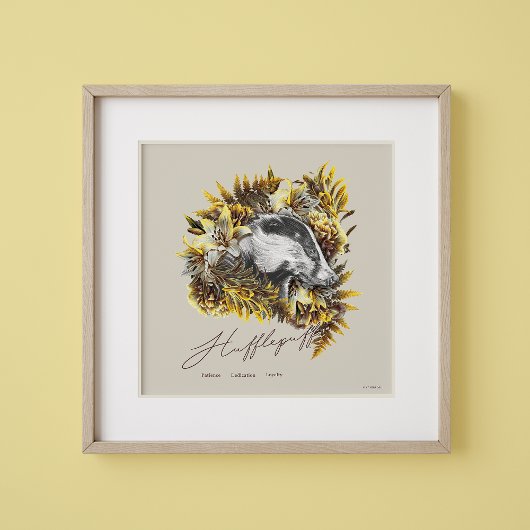 HARRY POTTER™ HUFFLEPUFF™  Bloemengrafiek Poster