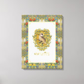 HARRY POTTER™ | HUFFLEPUFF™ Crest Canvas Afdruk (Voorkant)