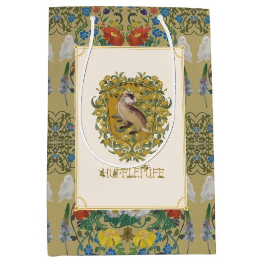 HARRY POTTER™ | HUFFLEPUFF™ Crest Medium Cadeauzakje (Voorkant)