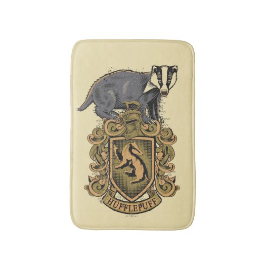 Harry Potter | Hufflepuff Crest met Badger Badmat (Voorkant Verticaal)