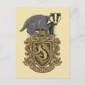 Harry Potter| Hufflepuff Crest met Badger Briefkaart (Voorkant)