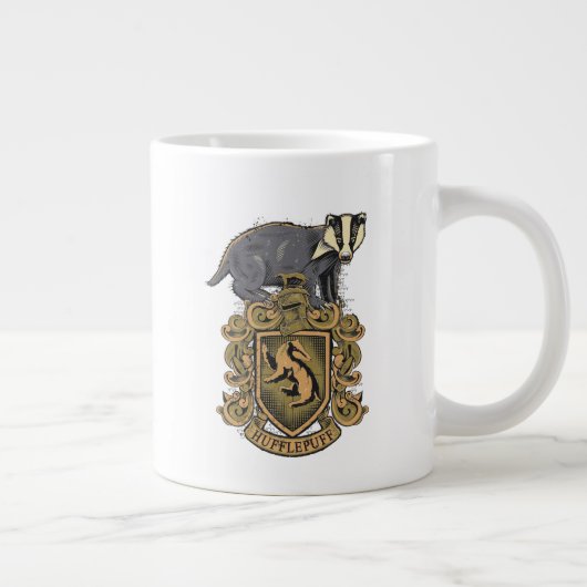Harry Potter | Hufflepuff Crest met Badger Grote Koffiekop (Rechts)