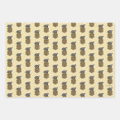 Harry Potter | Hufflepuff Crest met Badger Inpakpapier Vel (Voorkant 3)