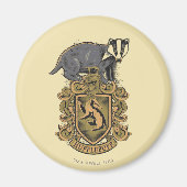 Harry Potter | Hufflepuff Crest met Badger Magneet (Voorkant)