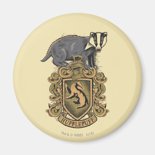 Harry Potter | Hufflepuff Crest met Badger Magneet (Voorkant)