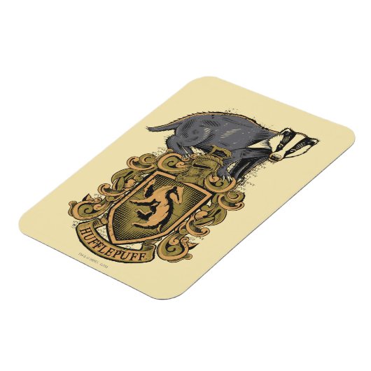 Harry Potter | Hufflepuff Crest met Badger Magneet (Linkerzijde)