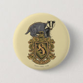 Harry Potter | Hufflepuff Crest met Badger Ronde Button 5,7 Cm (Voorkant)