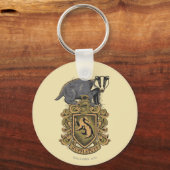 Harry Potter | Hufflepuff Crest met Badger Sleutelhanger (Voorkant)