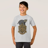 Harry Potter | Hufflepuff Crest met Badger T-shirt (Voorkant volledig)