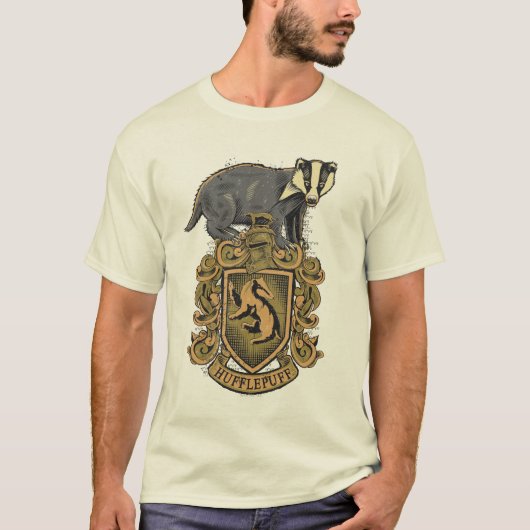 Harry Potter | Hufflepuff Crest met Badger T-shirt (Voorkant)