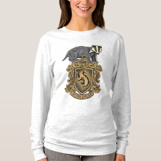Harry Potter | Hufflepuff Crest met Badger T-shirt (Voorkant)