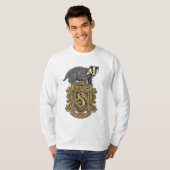 Harry Potter | Hufflepuff Crest met Badger T-shirt (Voorkant volledig)