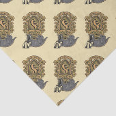 Harry Potter | Hufflepuff Crest met Badger Tissuepapier (Detail)