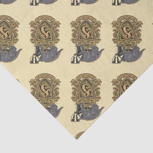 Harry Potter | Hufflepuff Crest met Badger Tissuepapier (Detail)