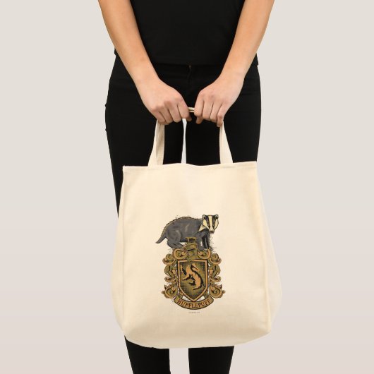 Harry Potter | Hufflepuff Crest met Badger Tote Bag (Voorkant (product))