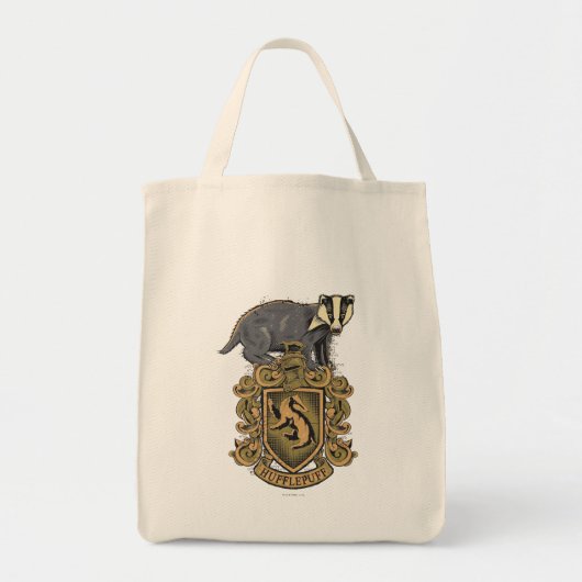 Harry Potter | Hufflepuff Crest met Badger Tote Bag (Voorkant)