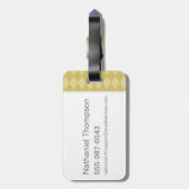 Harry Potter | HUFFLEPUFF™ Crest opladen Bagagelabel (Achterkant verticaal)