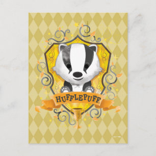 Harry Potter  HUFFLEPUFF™ Crest opladen Briefkaart