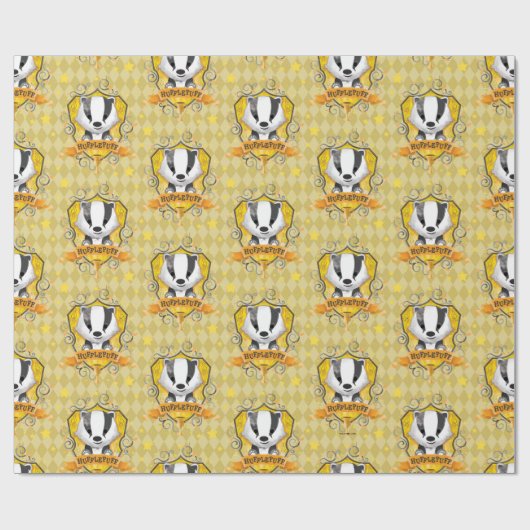 Harry Potter | HUFFLEPUFF™ Crest opladen Cadeaupapier (Vlak)