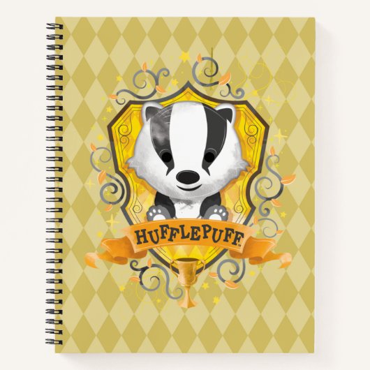 Harry Potter| HUFFLEPUFF™ Crest opladen Notitieboek (Voorkant)