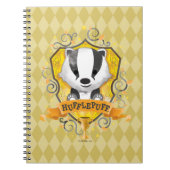 Harry Potter | HUFFLEPUFF™ Crest opladen Notitieboek (Voorkant)