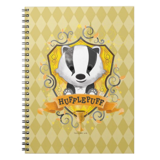 Harry Potter | HUFFLEPUFF™ Crest opladen Notitieboek (Voorkant)