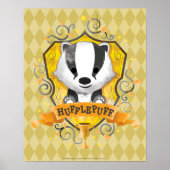 Harry Potter | HUFFLEPUFF™ Crest opladen Poster (Voorkant)