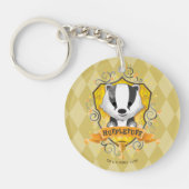 Harry Potter | HUFFLEPUFF™ Crest opladen Sleutelhanger (Voorkant)