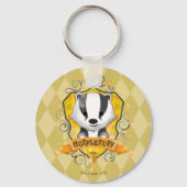 Harry Potter | HUFFLEPUFF™ Crest opladen Sleutelhanger (Voorkant)