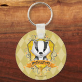 Harry Potter | HUFFLEPUFF™ Crest opladen Sleutelhanger (Voorkant)