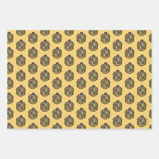 Harry Potter | Hufflepuff Crest Patch Inpakpapier Vel (Voorkant)