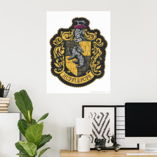 Harry Potter | Hufflepuff Crest Patch Poster (Thuiskantoor)