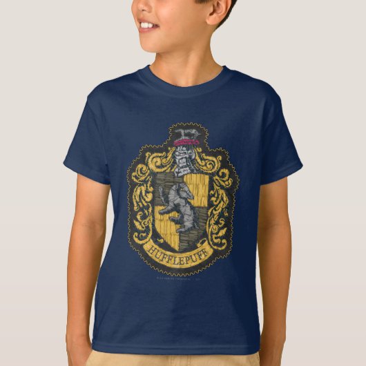 Harry Potter | Hufflepuff Crest Patch T-shirt (Voorkant)