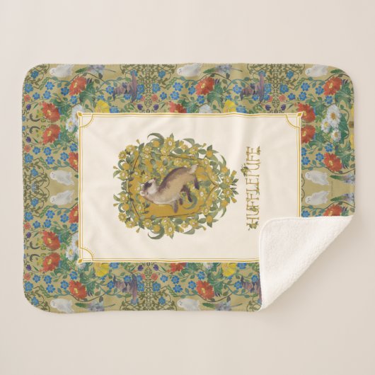 HARRY POTTER™ | HUFFLEPUFF™ Crest Sherpa Deken (Voorkant (horizontaal))